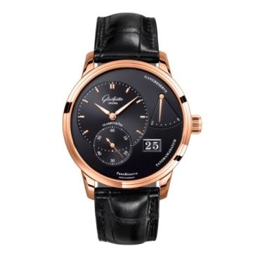 Glashütte Original PanoReserve Red Gold / Black / Alligator - Folding