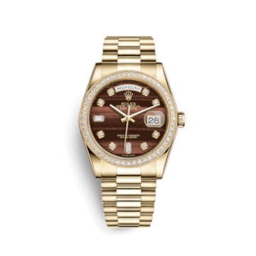 Rolex Day-Date 36 Yellow Gold Diamonds / President / Bull's Eye