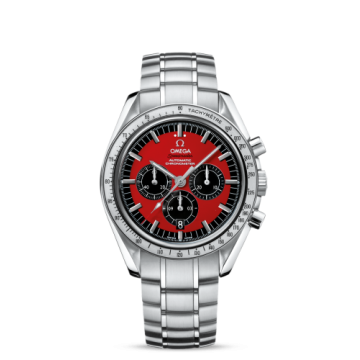 Omega Speedmaster Michael Schumacher Stainless Steel / Red / Bracelet / The Legend Red