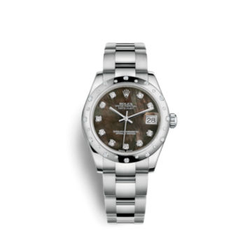 Rolex Datejust 31 Stainless Steel Domed Diamond / Oyster / Black MOP