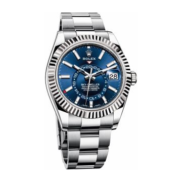 Rolex Sky-Dweller Stainless Steel / White Gold / Blue / Oyster