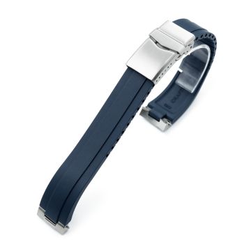 Crafter Blue - MX03-813 Blue FKM Rubber Strap With End Links For Seiko Speedtimer SSC813 - 10mm