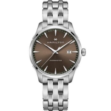 Hamilton Jazzmaster Quartz 40 Stainless Steel / Brown / Bracelet