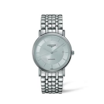 Longines Presence 38.5 Automatic Stainless Steel / Silver / Bracelet