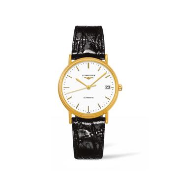 Longines Presence Automatic 34.5mm Stainless Steel / PVD Gold / White