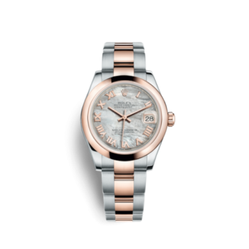 Rolex Datejust 31 Rolesor Everose Domed / Oyster / MOP Roman