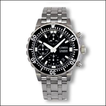 Limes Endurance Chrono - Black / steel bracelet