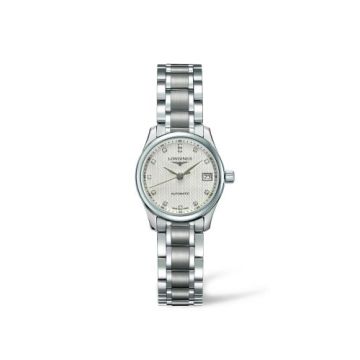 Longines Master Collection Date 25.5 Stainless Steel / Beige / Bracelet