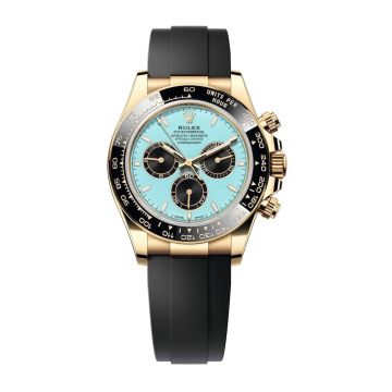 Rolex Cosmograph Daytona Yellow Gold - Cerachrom / Turquoise / Oysterflex