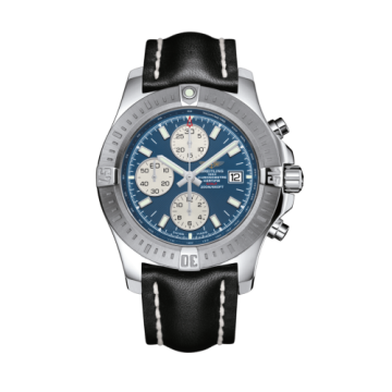 Breitling Colt Chronograph Automatic Stainless Steel / Mariner Blue / Calf / Pin