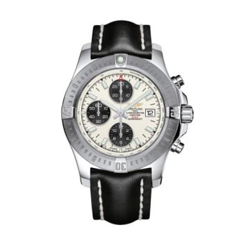Breitling Colt Chronograph Automatic Stainless Steel / Stratus Silver / Calf / Folding