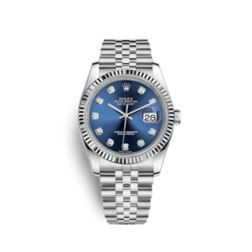 Rolex Datejust 36 Stainless Steel Fluted / Jubilee / Blue Diamond