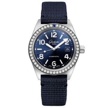 Glashütte Original SeaQ Date Stainless Steel / Diamond / Blue / Synthetic - Pin