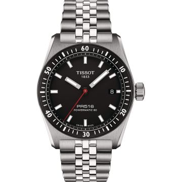 Tissot PR516 Powermatic 80 Stainless Steel / Black / Bracelet