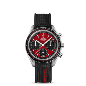 Omega Speedmaster Racing Co-Axial Chronograph Stainless Steel / Red / Rubber
