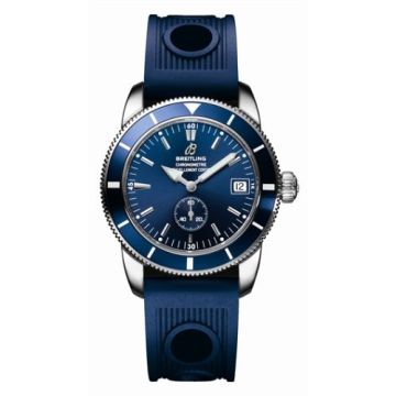 Breitling Superocean Heritage 38 Stainless Steel / Blue / Rubber