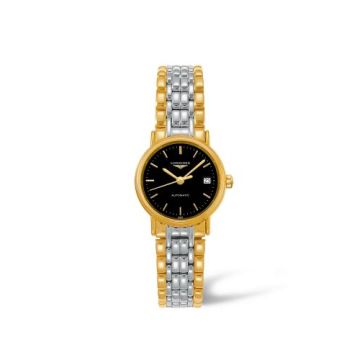Longines Presence 25.5 Automatic PVD Gold / Black / Bracelet