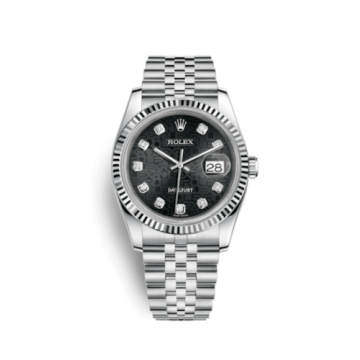 Rolex Datejust 36 Stainless Steel Fluted / Jubilee / Black Computer