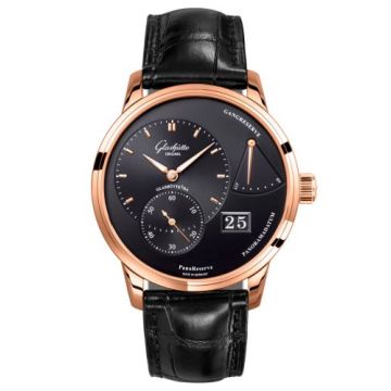 Glashütte Original PanoReserve Red Gold / Black / Alligator - Pin