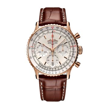 Breitling Navitimer B01 Chronograph 41 Red Gold / Silver / Alligator - Folding
