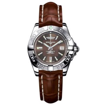 Breitling Galactic 32 Stainless Steel / Solar Bronze / Croco
