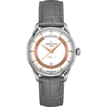 Certina DS-1 Day Date Stainless Steel / White