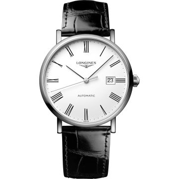 Longines Elegant Collection Automatic 39 Stainless Steel / White / Strap