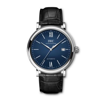 IWC Schaffhausen Portofino Automatic 150 Years Stainless Steel / Blue