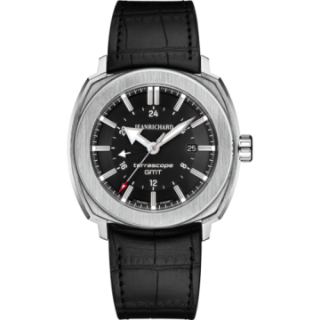 JeanRichard Terrascope GMT Stainless Steel / Black