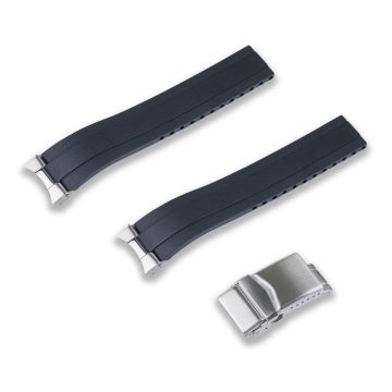 FKM RUBBER STRAP WITH END LINKS FOR SEIKO 1965 HERITAGE DIVER 40.50MM (MX03-143) - 20mm