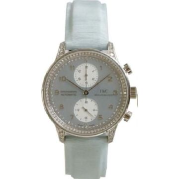 IWC Schaffhausen Portuguese Chrono-Automatic White Gold / Blue MOP / Diamond