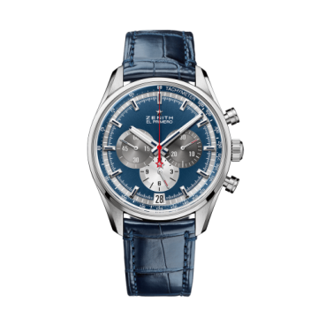 Zenith El Primero Chronomaster 42 Stainless Steel / Blue / Alligator