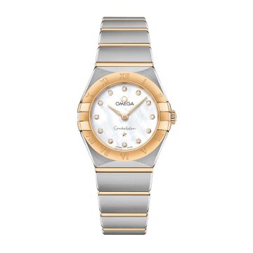 Omega Constellation Manhattan 25 Quartz Stainless Steel / Yellow Gold / MOP