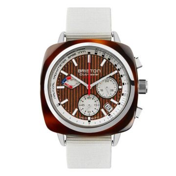 Briston Clubmaster Regatta Chrono Date Bois de Noyer