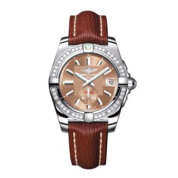 Breitling Galactic 36 Automatic Stainless Steel / Diamond / Copperhead Bronze / Sahara