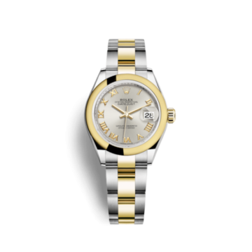 Rolex Lady-Datejust 28 Rolesor Yellow Domed / Oyster / Silver Roman