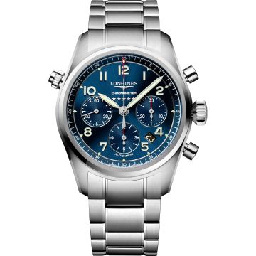 Longines Spirit Chronograph 42 Blue / Bracelet
