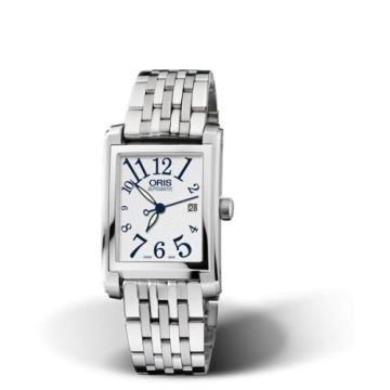 Oris Rectangular Date 24.5 Stainless Steel / Silver - Arabic / Bracelet