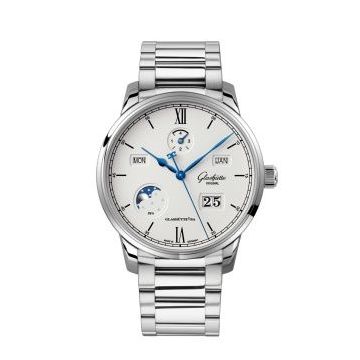 Glashütte Original Senator Excellence Perpetual Calendar Stainless Steel / Silver / Bracelet