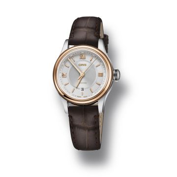 Oris Classic Date Lady 28.5 Stainless Steel - Rose Gold / Silver