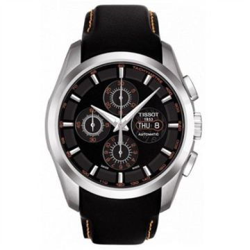 Tissot Couturier Chronograph Automatic 7750 Orange / Strap