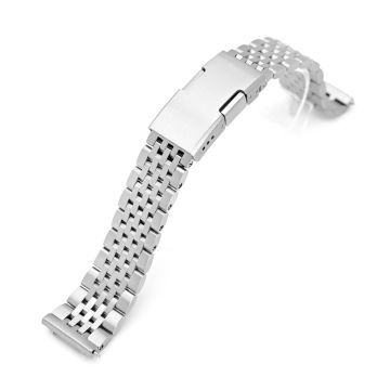 20mm Shima-O2 QR Titanium Watch Band Straight End Quick Release, Brushed Slinea Clasp - 20mm