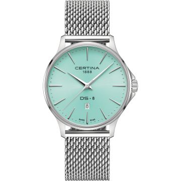Certina DS-8 Gent Quartz Stainless Steel / Light Blue / Mesh