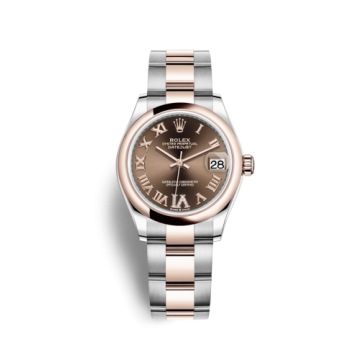 Rolex Datejust 31 Stainless Steel/ Rose Gold / Domed / Chocolate - Roman / Oyster