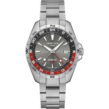 Certina DS-X GMT Stainless Steel / Grey / Bracelet