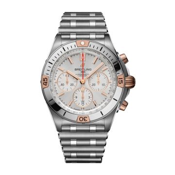 Breitling Chronomat B01 42 Stainless Steel / Red Gold / Silver  / Rouleaux