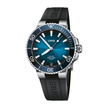 Oris Aquis Date Calibre 400 41.5 Stainless Steel / Blue / Rubber