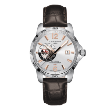Certina DS Podium GMT Stainless Steel / Silver