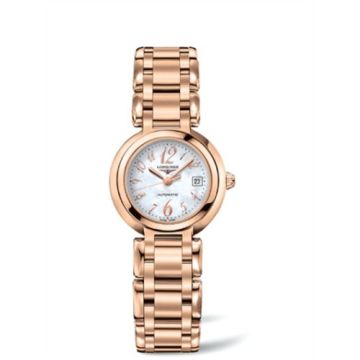Longines PrimaLuna Automatic 26.5 Pink Gold Funky MOP