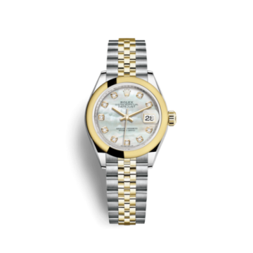 Rolex Lady-Datejust 28 Rolesor Yellow Domed / Jubilee / MOP